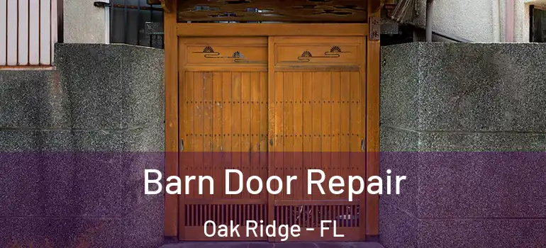 Barn Door Repair Oak Ridge - FL