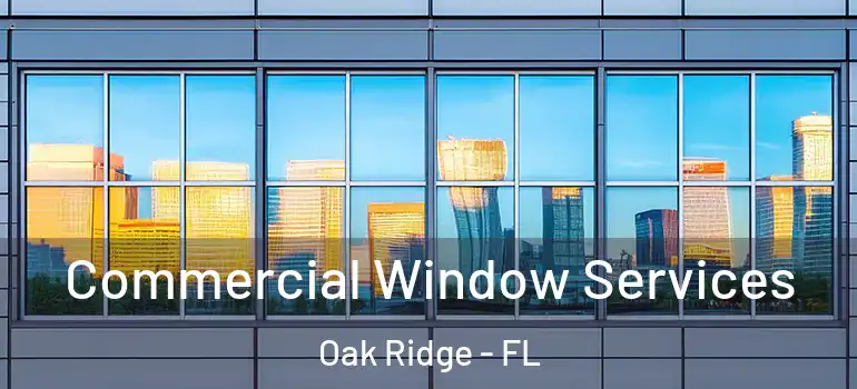 Commercial Window Services Oak Ridge - FL