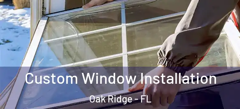Custom Window Installation Oak Ridge - FL