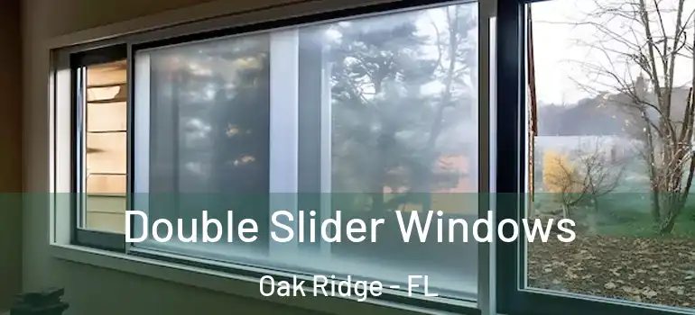 Double Slider Windows Oak Ridge - FL