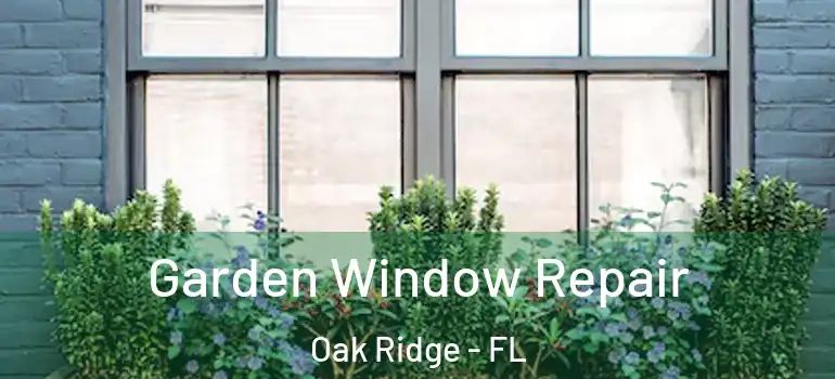 Garden Window Repair Oak Ridge - FL