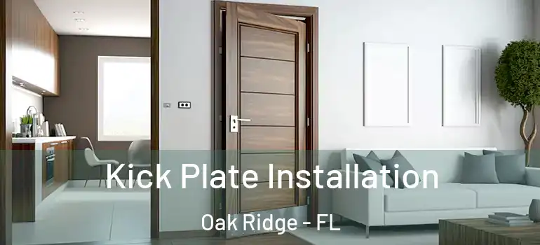 Kick Plate Installation Oak Ridge - FL