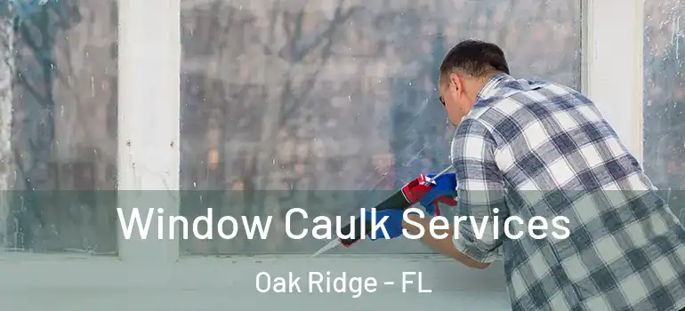 Window Caulk Services Oak Ridge - FL
