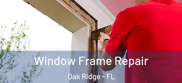 Window Frame Repair Oak Ridge - FL