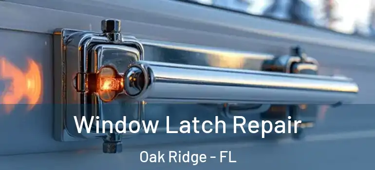 Window Latch Repair Oak Ridge - FL