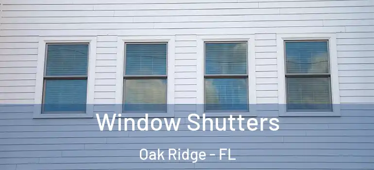 Window Shutters Oak Ridge - FL
